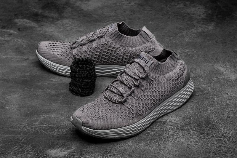 Men's Nobull Reflective Knit Running Shoes Dark / Grey | SG C2030T